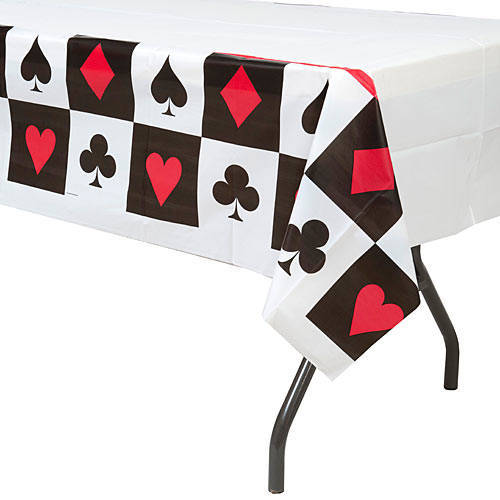 playing card suit table cover