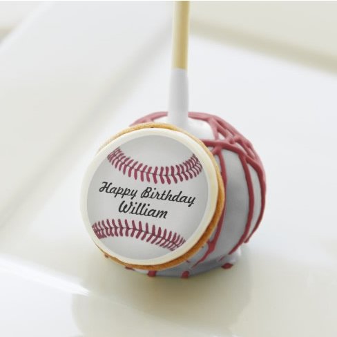 baseball cake pops