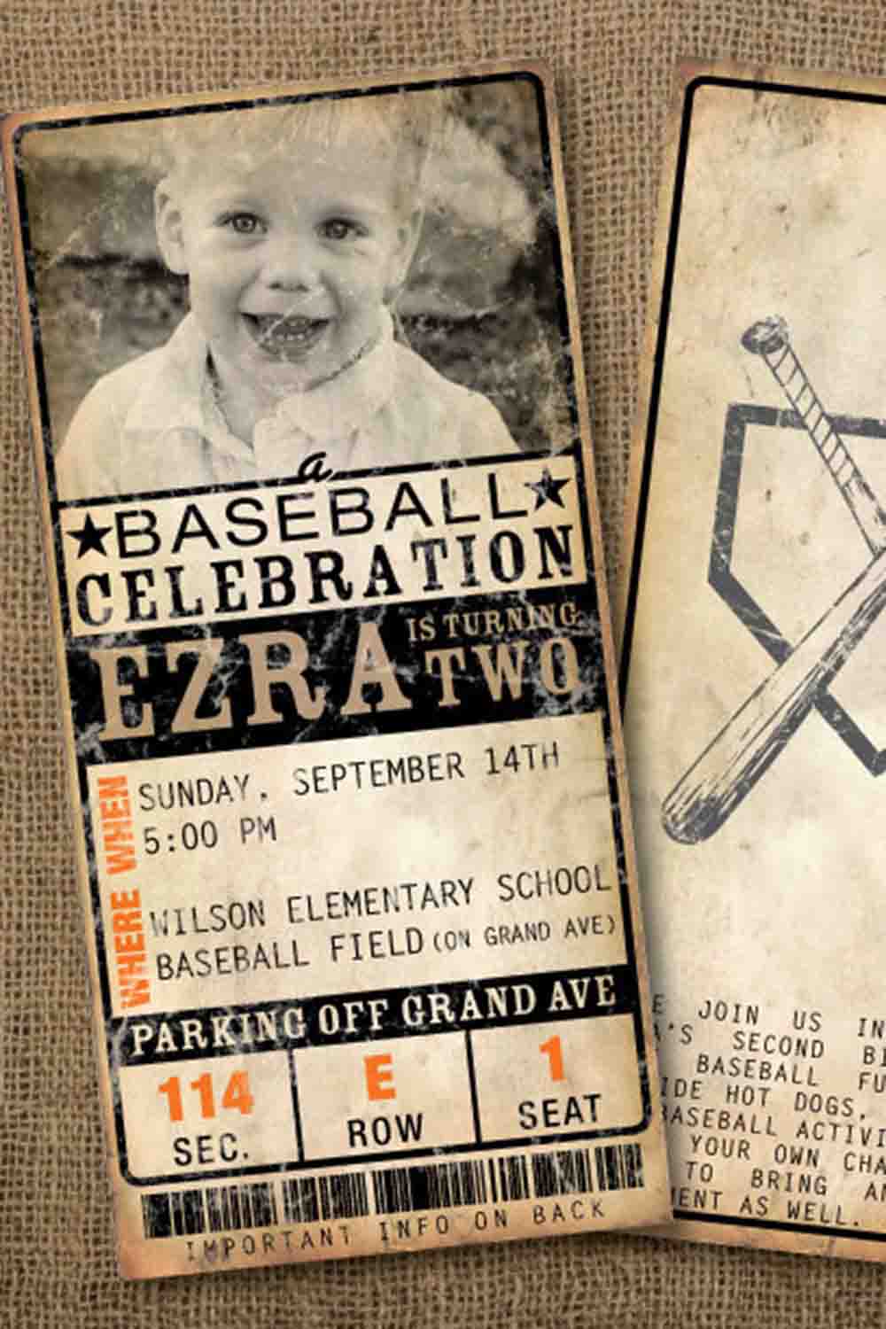 baseball party Invitation