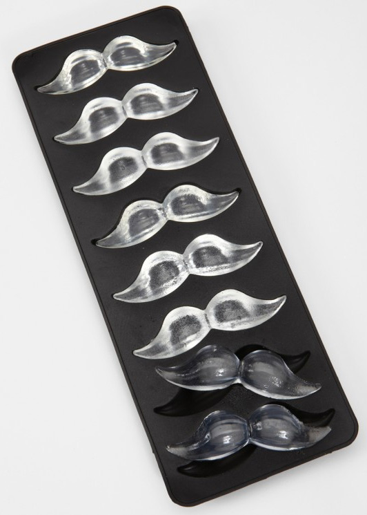 carnival mustache ice molds