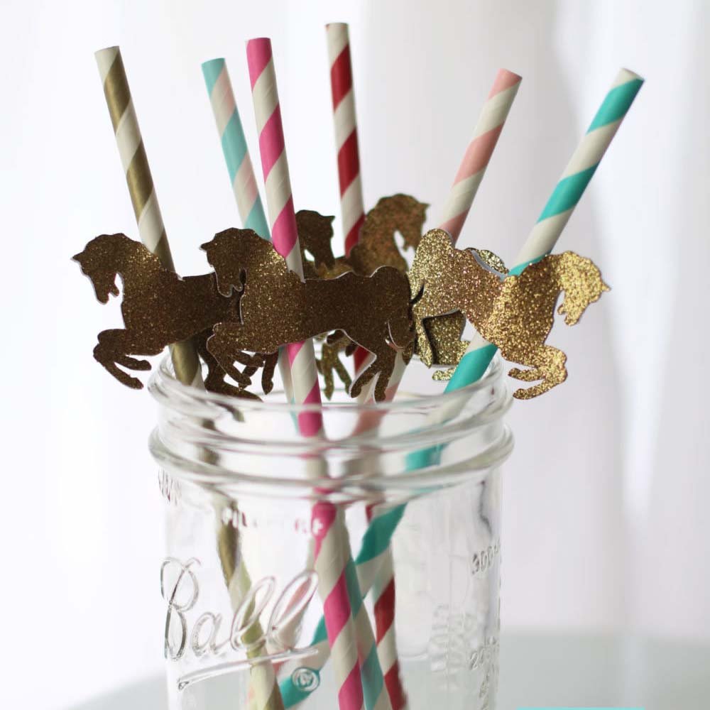 carnival party straws