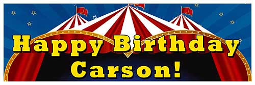 carnival personalized banner