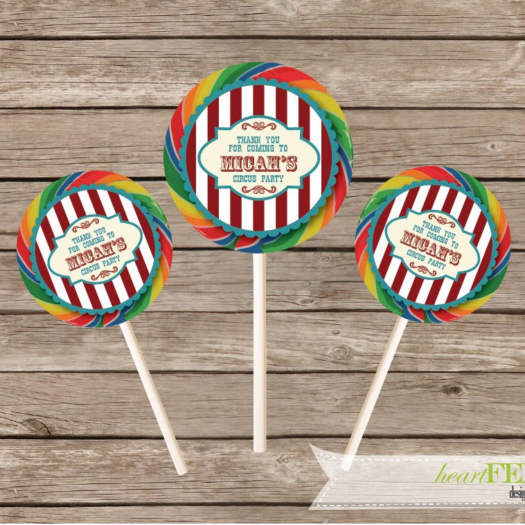 carnival lollipop stickers
