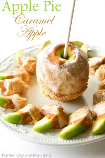 carnival party food Apple Pie Caramel Apple