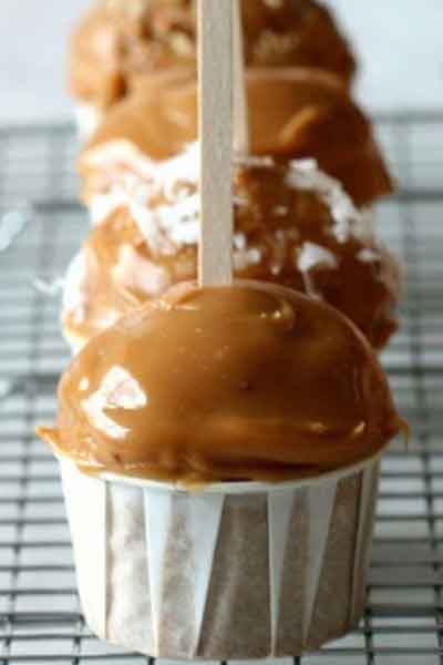 carnival party food Caramel Apple cupcakes
