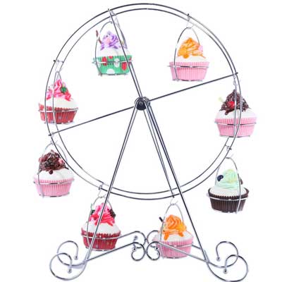carnival ferris weheel cupcake stand
