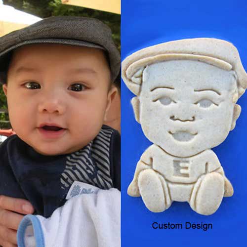 custom cartoon face portrait cookies