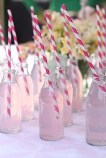 pink lemonade bottles