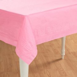 pink table cover