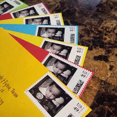 custom photo postage stamps