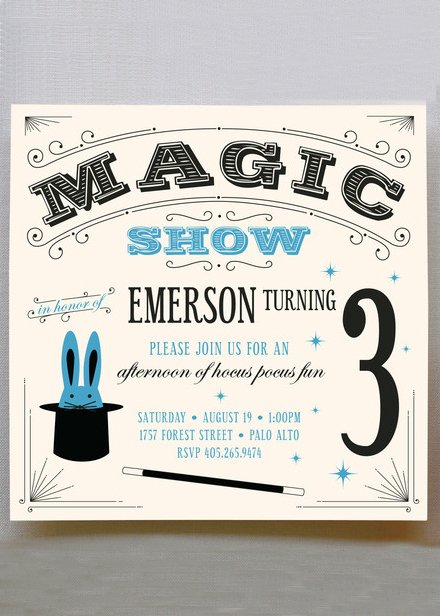 magic show invitation