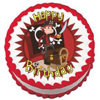 pirate edible cake image