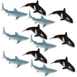 plastic sharks
