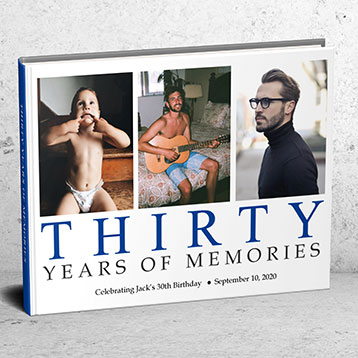 30 years of memories photo book