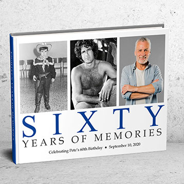 60 years of memories photo book