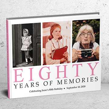 80 years of memories photo book