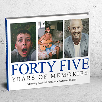 40 years of memories photo book