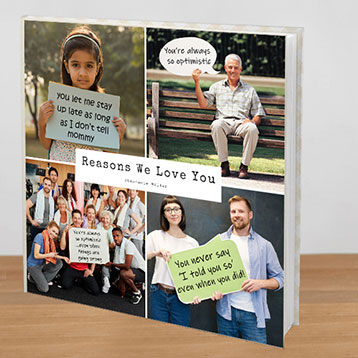 reasons we love you photo book
