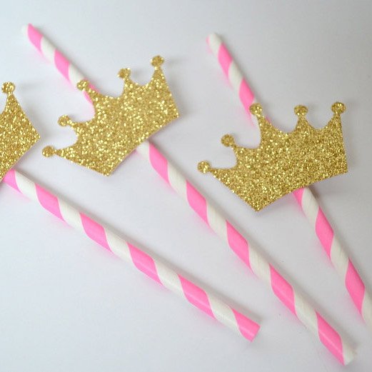 princess party straws