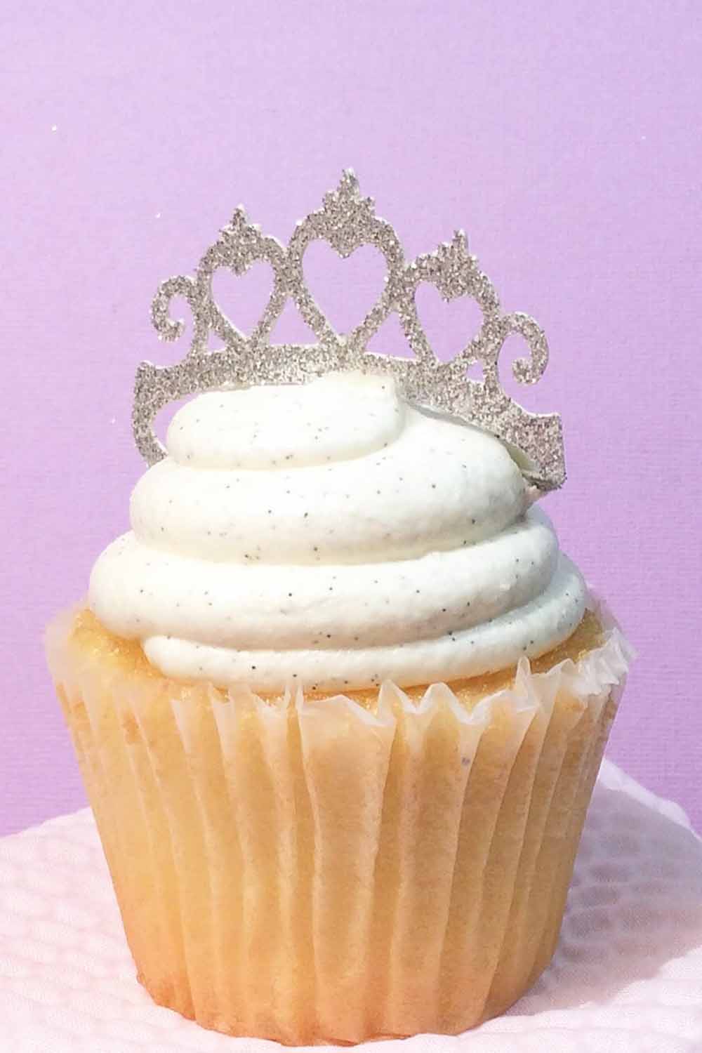 princess tiara cupcake topper