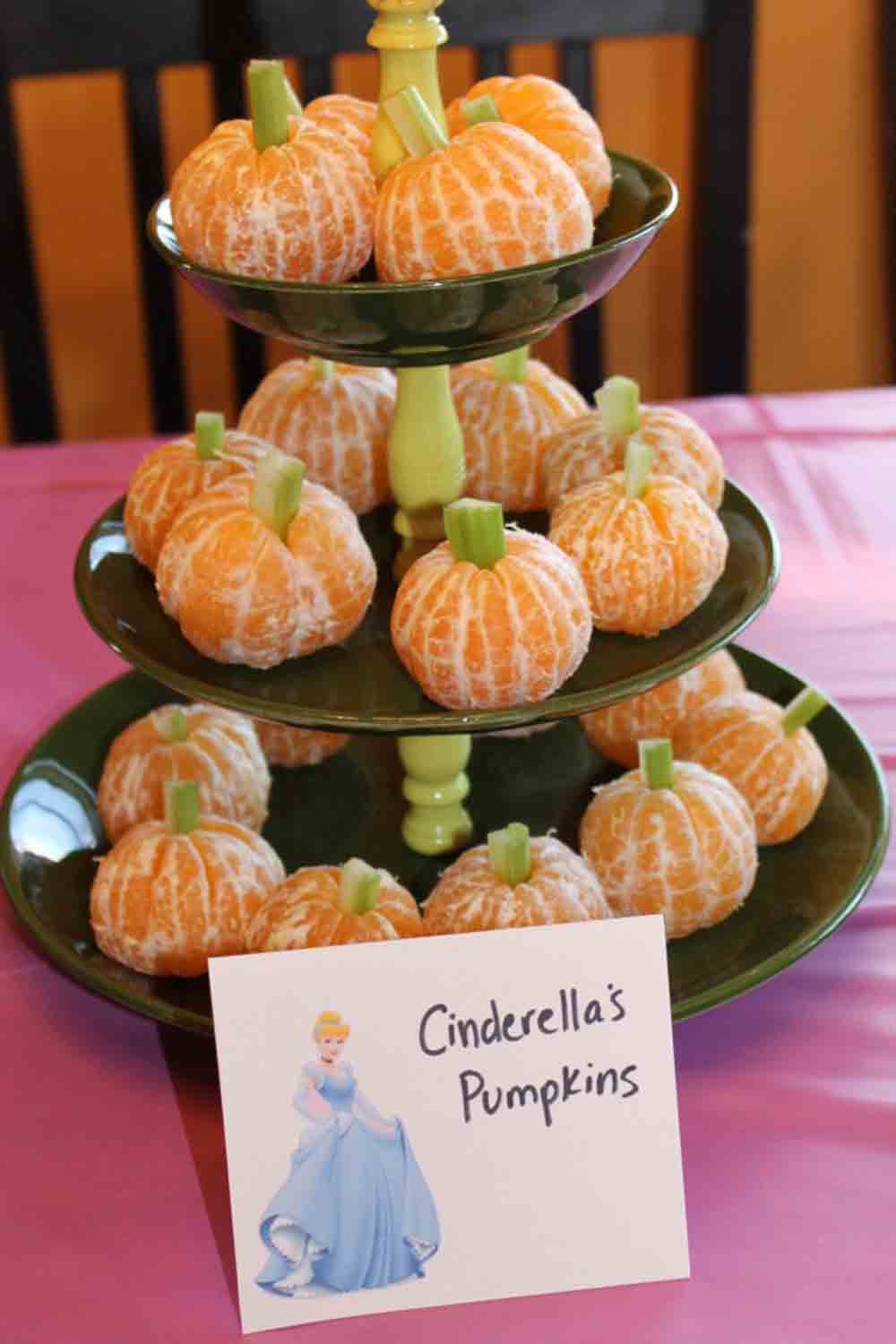 disney princess party food cinderella's pumpkins