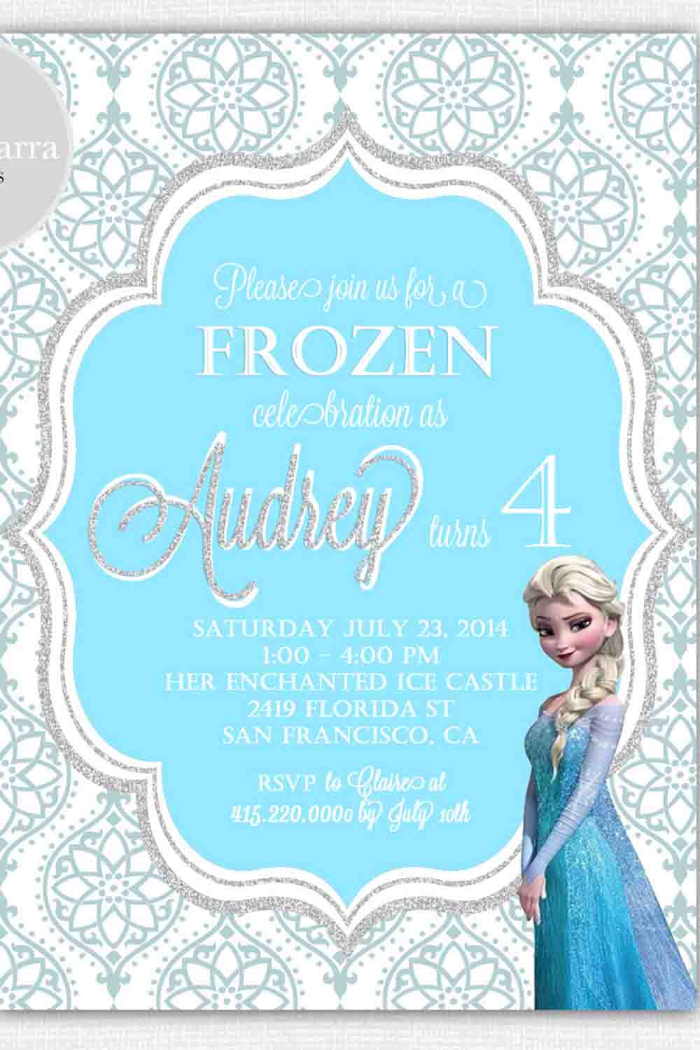 princess party Invitation