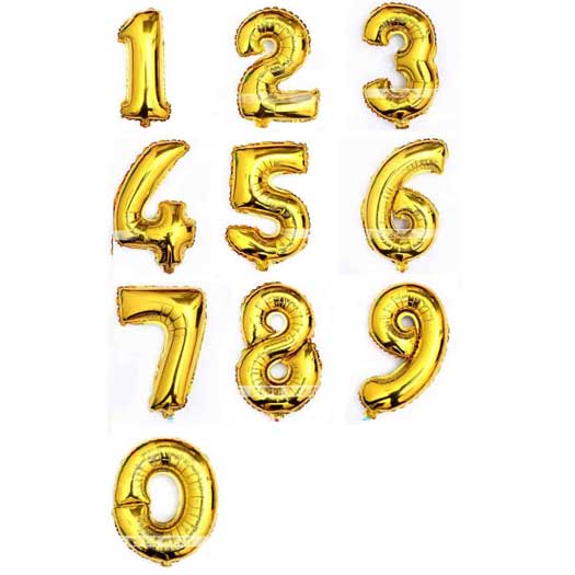 number balloons