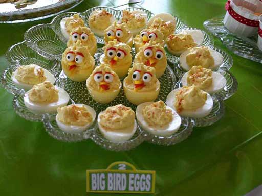 big bird devilled eggs