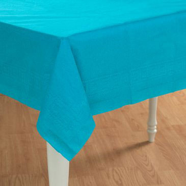 blue table cover