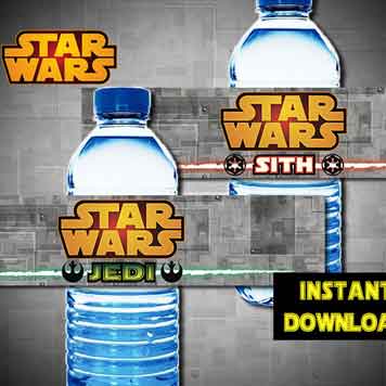 star wars drinks labels