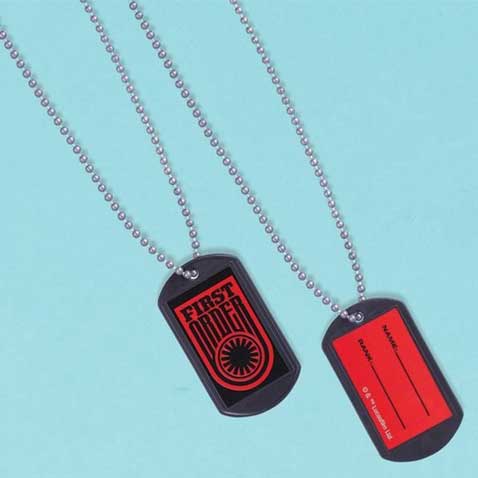 star wars party favors dog tags