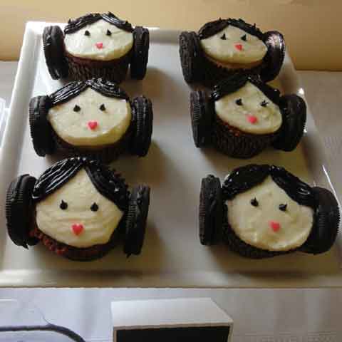 star wars cupcakes princess leia