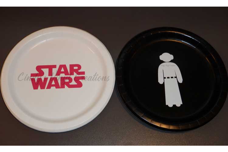 star wars party plates