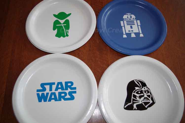 star wars party plates